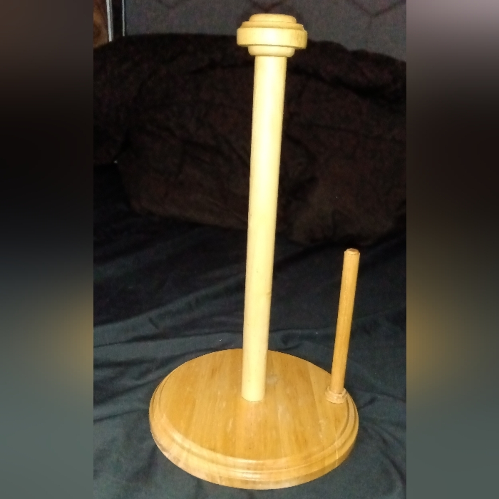 Wooden Paper Towel Holder